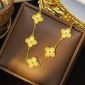 Four-leaf clover bracelet cross-border popular high-end accessible luxury wholesale jewelry niche accessories popular bracelets women's european and american jewelry