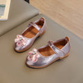 Spring & fallnew arrivalgirl leather shoes velcro princess shoes baby flatskids leather shoes bows soft bottom children's leather shoes