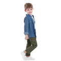 New boys' denim jacket style long-sleeve shirt - spring collection for toddlers and babies