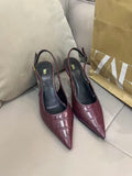 Za2026new arrival pointed toe stiletto pumps high heels back empty back strap fashion sandals accessible luxuryfashion high heels