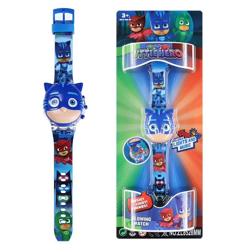 New musical light-up cartoon flip electronic watch for kids - educational toy, perfect birthday gift for preschoolers (boys & girls)