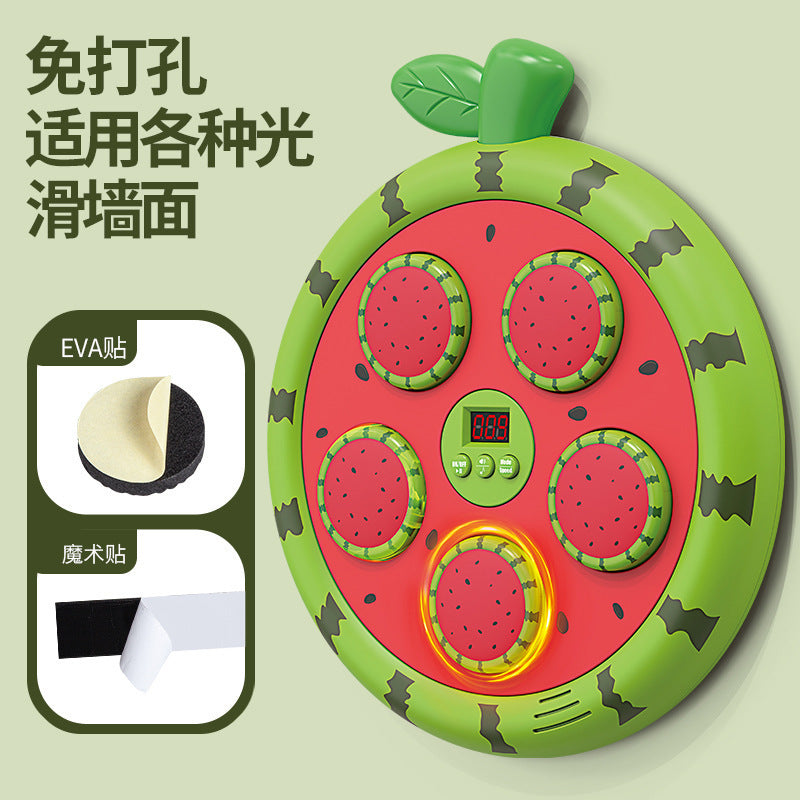 children's fun fruit boxing target bluetooth smart music rhythm electronic boxing trainer kids toy