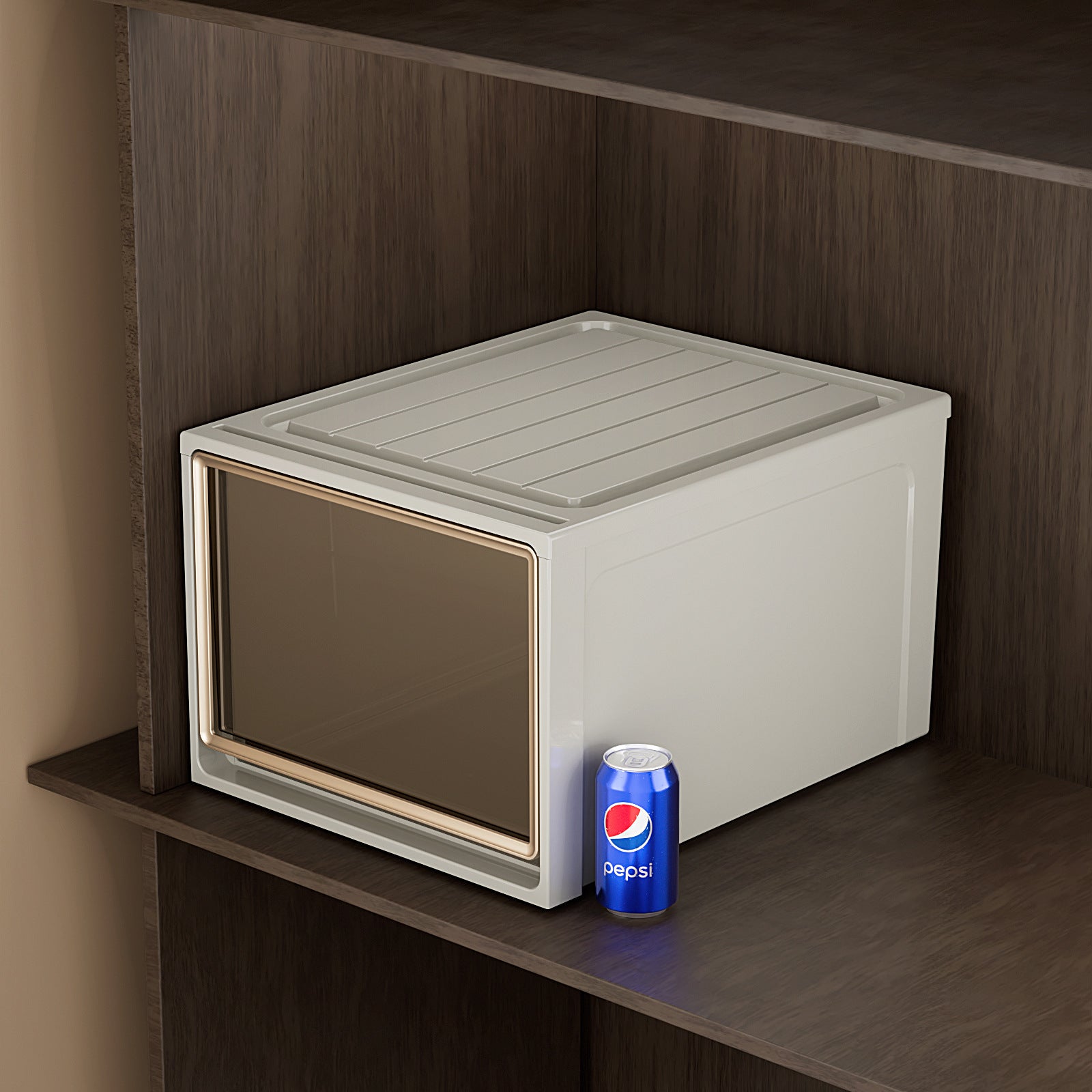 Storage Box Drawer Storage Box Household Wardrobe Clothing Pants Underwear Organizing Box Transparent Plastic Storage Cabinet