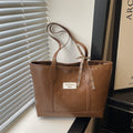 Large capacity printed tote bag for women, 2026 new style minimalist shoulder bag, korean style cute women's bag, commuter underarm bag