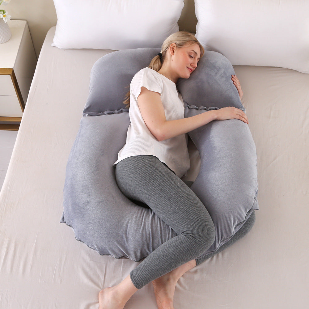 detachable and washable maternity pillow, nursing pillow, side sleeping pillow, detachable and washable o-shaped pillow, nap pillow core, lumbar pillow