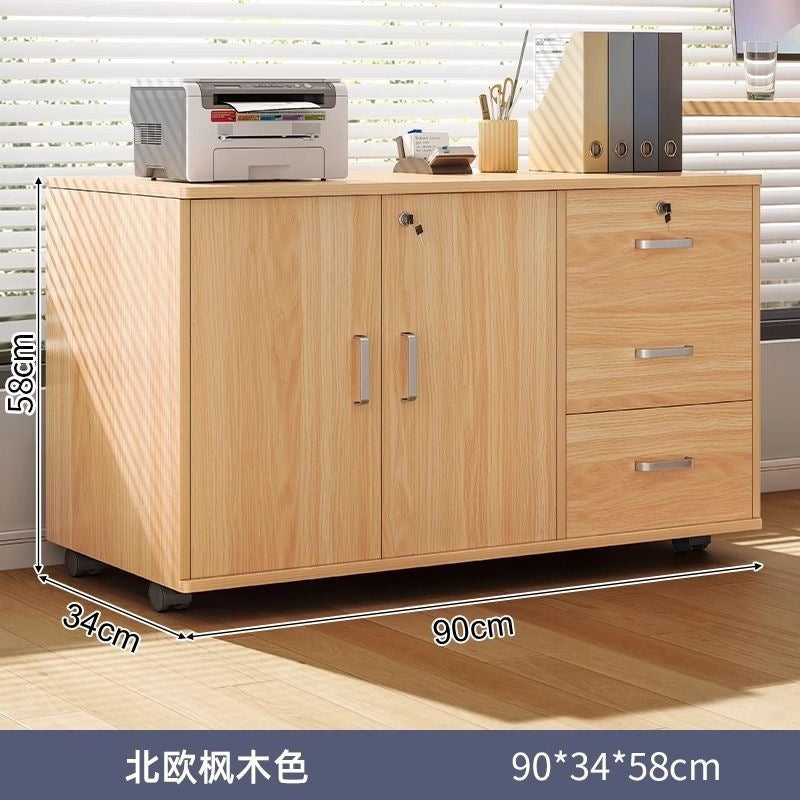 File cabinet table storage rack wooden side cabinet with lock storage cabinet storage cabinet office desk storage cabinet information cabinet