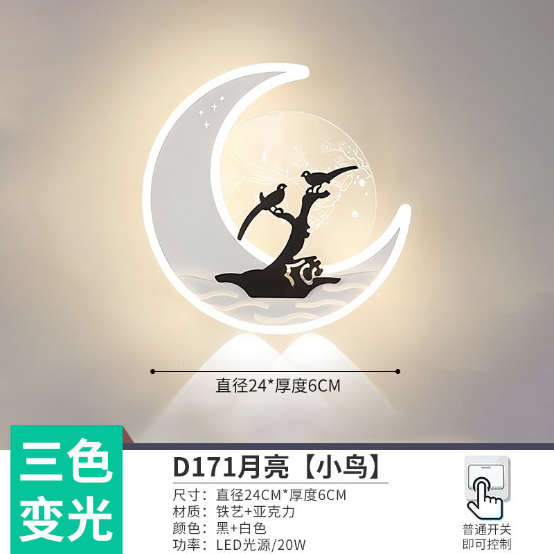 The whole network low-cost led corridor aisle entrance light new Nordic stairs balcony bedroom bedside background wall wall lamp