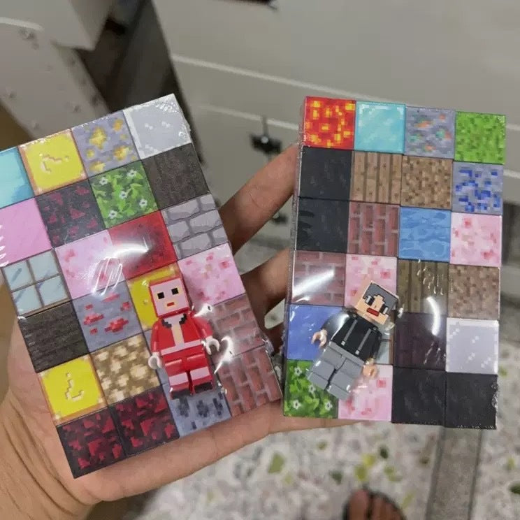 My magnetic world strong magnetic building blocks square patchwork magnetic assembling kids puzzle toy wholesale storage