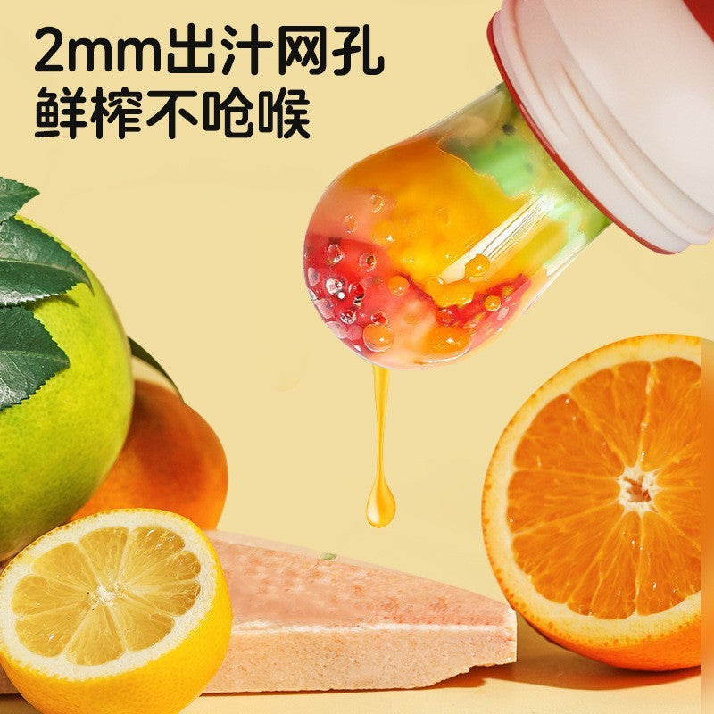 English card baby bite music fruit and vegetable music children's food grade mesh bag silicone pacifier bear shape baby