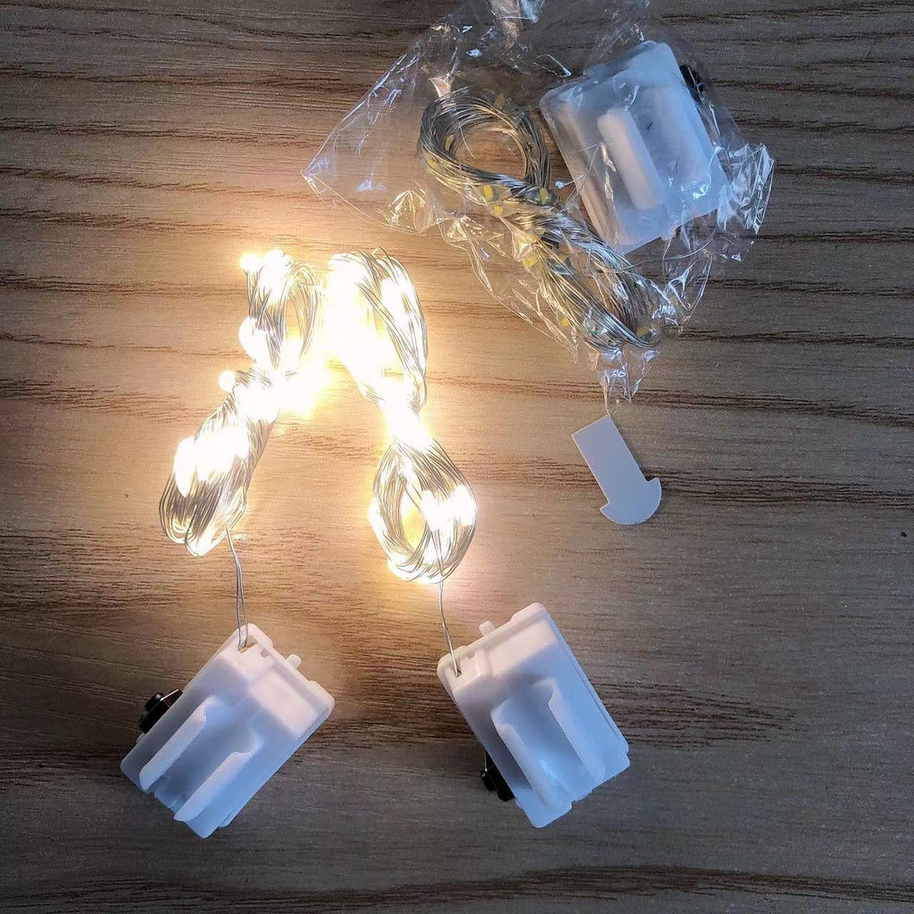 Buckle Bobo ball light string LDE luminous flash line with stars small lights decorative buckle stall night market flash