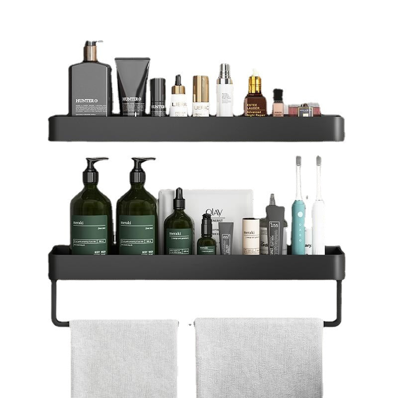 Bathroom storage rack, no punching toilet, bathroom wall towel storage rack, bathroom sink wall-mounted