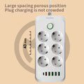 European standard power strip, russian/european power strip, german/korean 16a two-pin european standard home socket, austrian standard