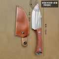 Stainless steel dragon pattern forged dragon-slaying knife - high hardness outdoor camping, picnic, trail clearing, wood chopping, and meat cutting knife
