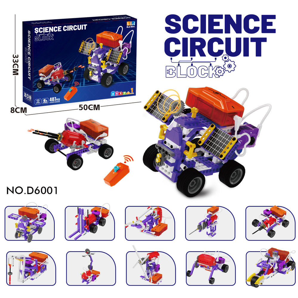Kids puzzle stereo building large capsules electrical building blocks toys mechanical electric circuit science and education physics small experiment