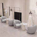 Luxury negotiation table and chair set, lounge area single sofa table and chair, hotel lobby, sales office, business reception sofa