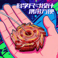 Fire string stone top, cool explosive spark top, kids fun luminous decompression battle gift creative toy