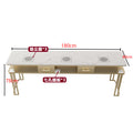 180cm multifunctional marble porcelain surface (single table)