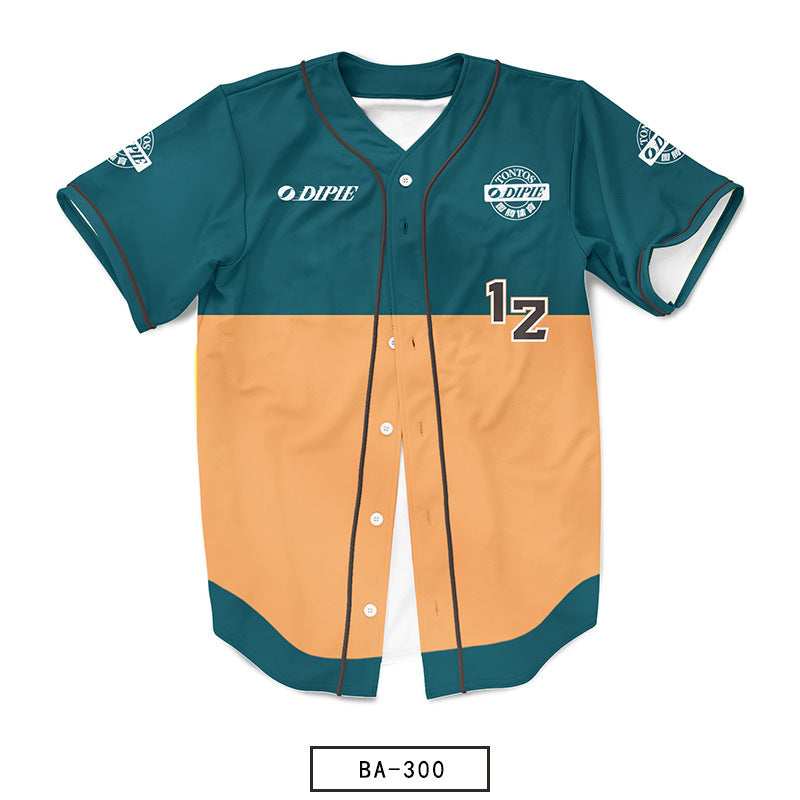 Sublimation custom American baseball jersey sports jacket sticker embroidered softball jersey competition men's and women's baseball jersey printing