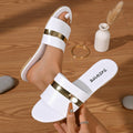export plus size women's flat slippers -  new casual beach anti-slip sandals wholesale
