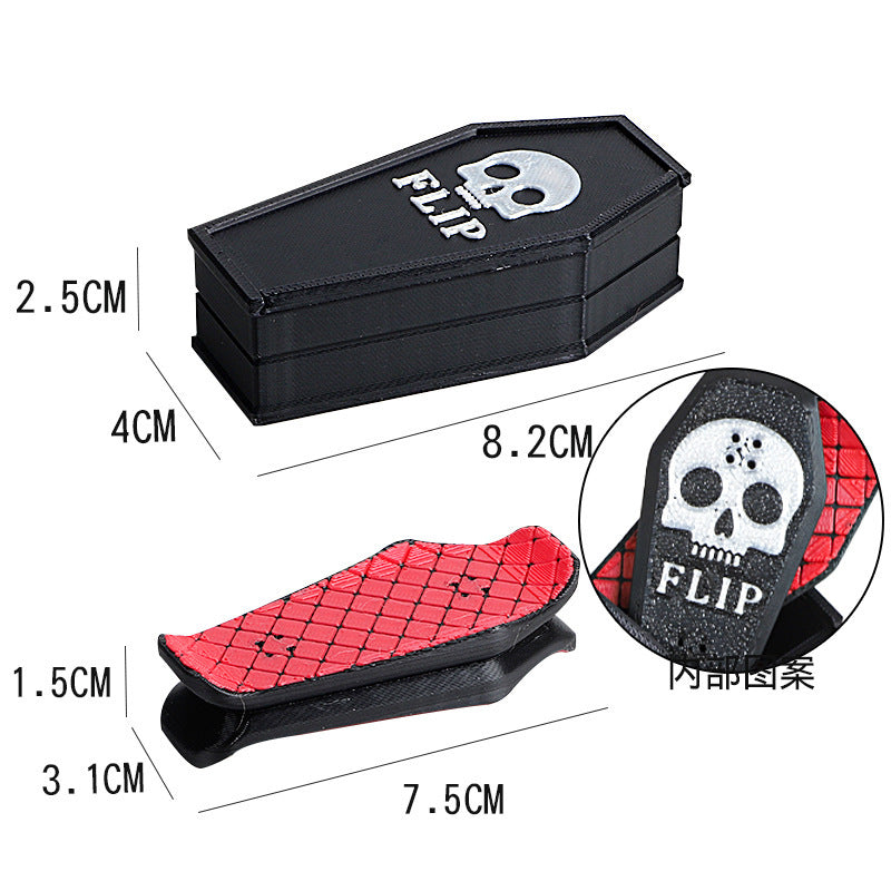 kids3d printing box magnetic push card decompression new and unique toys boy finger gyro fingerboard slider