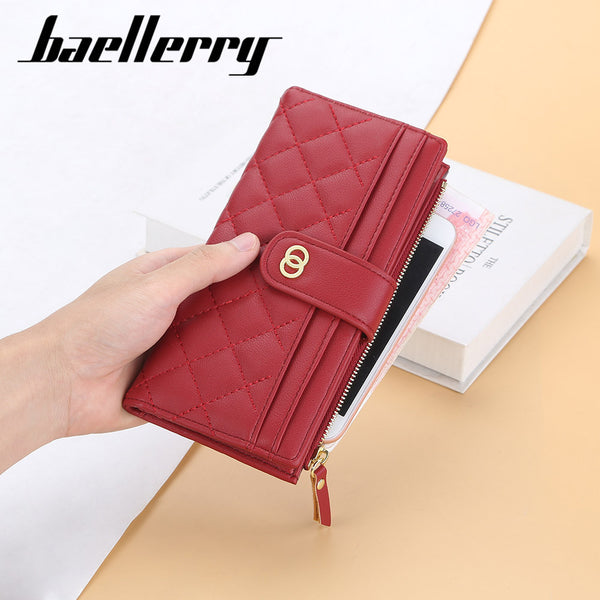 Spot new Korean version diamond multi-card women's wallet long buckle mobile phone bag fashionable multi-function clutch bag
