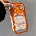 Suitable for iphone18 cartoon animal anti-fall mobile phone case apple 17promax transparent color heart cute hard case