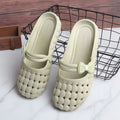 New arrivalsummer women's hole cut out women's shoes non-slip sandals flats beach shoes plaidoutwear lightweight toe shoes