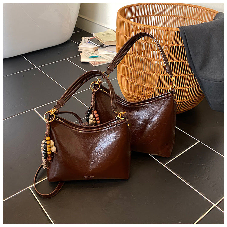High-value new minimalist retro crossbody bag for women - 2025 autumn collection - commuter bag - niche design shoulder bag/axillary bag for women