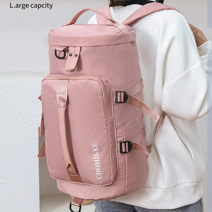 New Portable Leisure Fitness Sports Bag Business Trip Large Capacity Short-haul Travel Bag Dry and Wet Separation Double Back Luggage