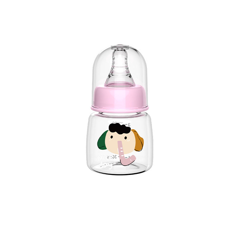 English boxed baby bottle baby anti-choking and anti-flatulence bottle newborn with handle anti-drop pp label mouth bottle