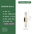 Accessible luxury imitation marble wall lamp aisle wall lamp outdoor waterproof balcony terrace lamp house landscape courtyard gate wall lamp