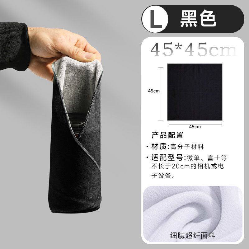 Camera patch cloth magic cloth lens bag 100% off storage cloth self-adhesive storage bag liner cloth mirrorless protective cover bag
