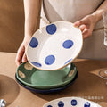 Influencer-style retro creative stoneware dinner plate - ceramic dinner plate, salad plate, steak plate for home use - wholesale