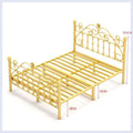 Wrought iron bed - thickened & reinforced, minimalist modern princess bed, trending online 1.8m, double bed, nordic single 1m, iron frame bed
