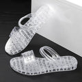 2026 cross-border e-commerce crystal slippers: durable, flat-soled, summer-ready, fashionable women's slippers for outdoor wear - new and unique designs
