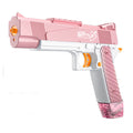2025 cross-border kids' summer light-up fully automatic burst-fire rechargeable electric water gun glock - water toy for boys