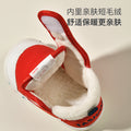 Baby first walker cotton shoes for girls and boys, ages 0-1-3 years, infant and toddler soft sole non-slip plush winter boots