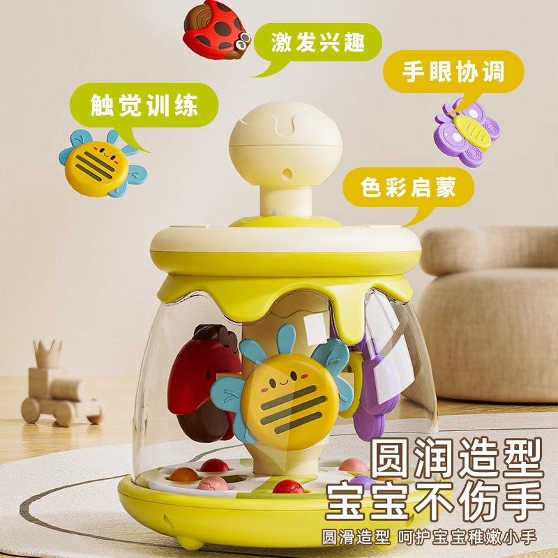 Baby toys early education 0-1 year old hand-eye coordination press-and-jump ball toddler soothing toy