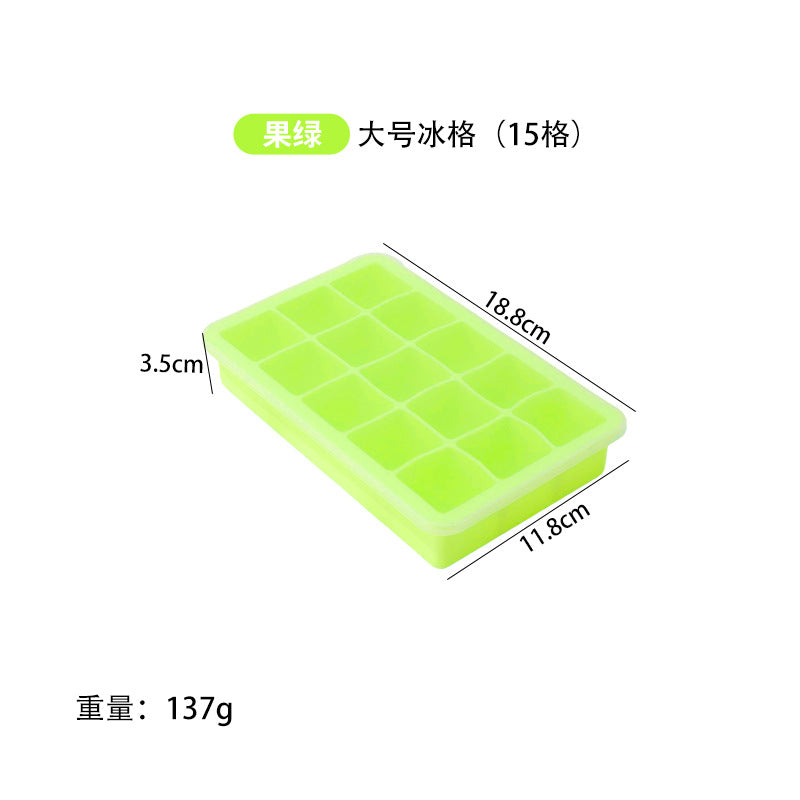 Freeze ice cube mold with lid silicone ice grids ice making film skull square ice maker cocktail ice ball film