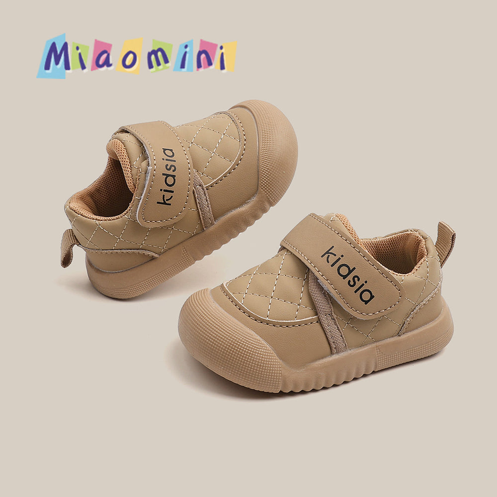 Baby boys' first walker shoes, 0-1-3 years old, girls' casual shoes, new spring/autumn infant shoes, soft sole non-slip white sneakers