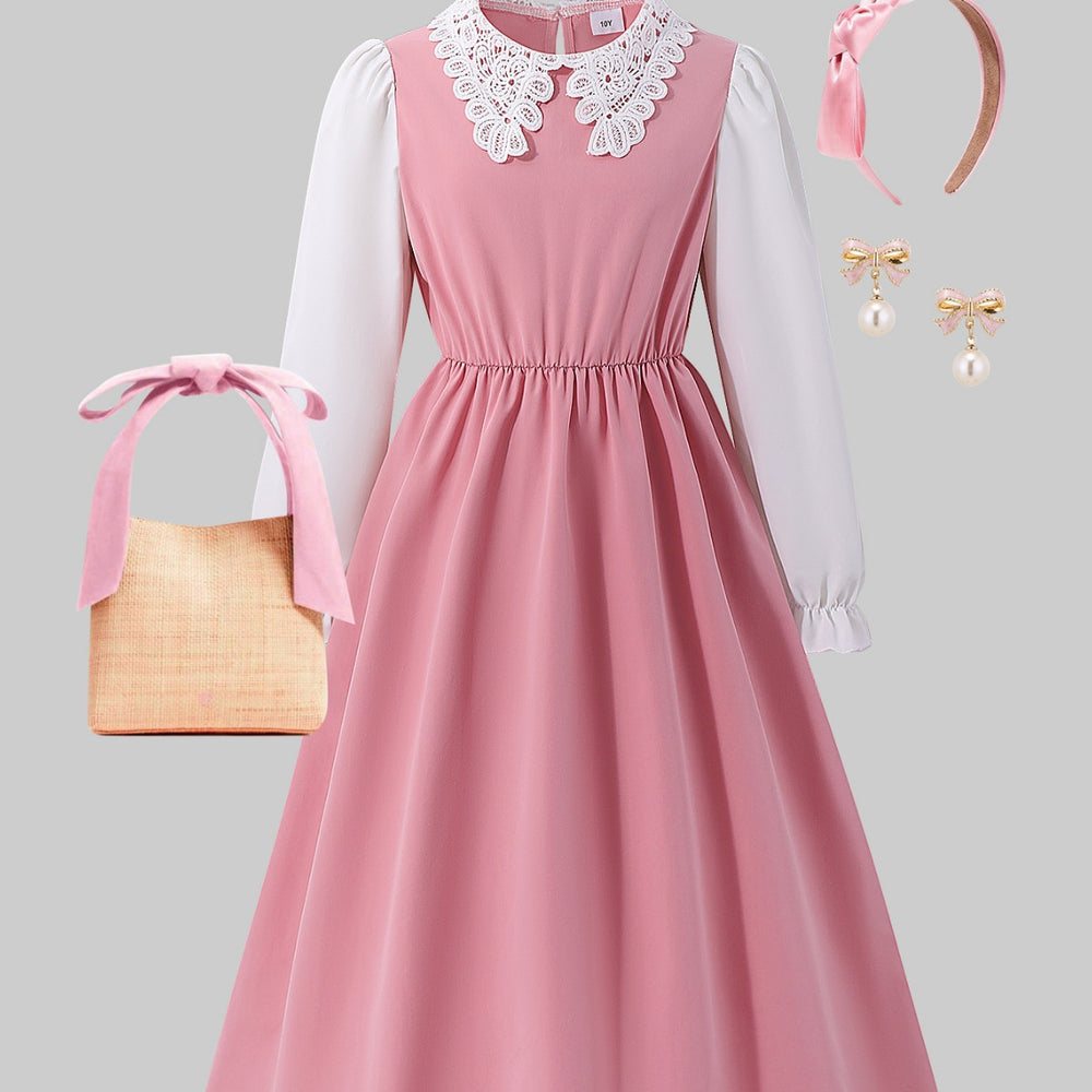 Girls' (tall) dress, peter pan collar dress