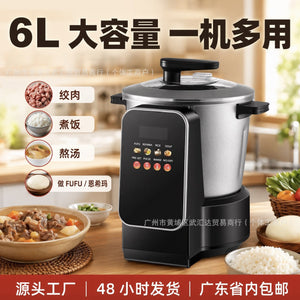 6l meat grinder - home & commercial use - stainless steel multifunctional electric food processor - garlic chopper & vegetable mincer