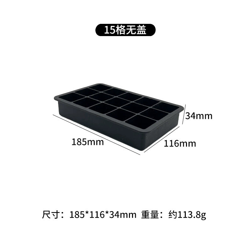 Freeze ice cube mold with lid silicone ice grids ice making film skull square ice maker cocktail ice ball film