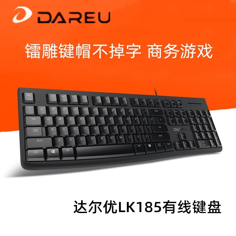 Dareu lk185t wired keyboard and mouse combo - usb keyboard for desktop, laptop, business, office, and home use