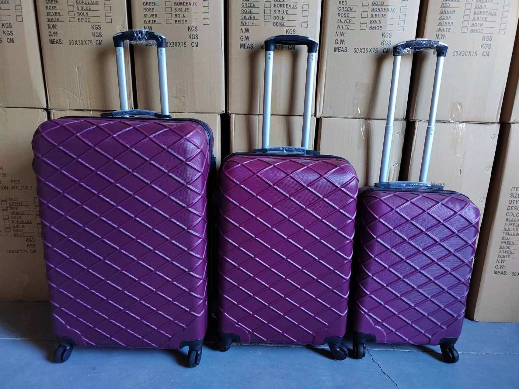 Cross-border special ABS material boarding case, gift travel password box, strong waterproof universal wheel trolley case