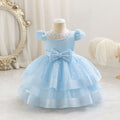 Export ready-made baby girl evening dress sequin wedding dress cake princess dress first birthday dress baby dress
