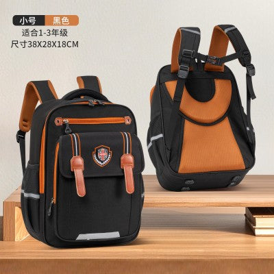 New primary school students British style children's school bag, boys and girls 1--6th grade large capacity lightweight weight backpack