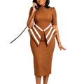D3366 cross-border foreign trade women's new fashion half length sleeve hip-covering elegant ol tengle african fashiondress