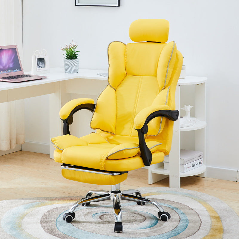 Customizable home computer chair - comfortable, ergonomic, reclining office chair with backrest and swivel base - ideal for live streaming and gaming
