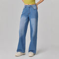 Pre-sale-j006#  cross-border foreign trade women's fashion ins new casual wide-leg denim pants